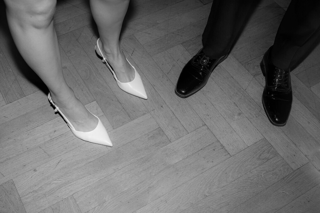 bridal couples shoes detail