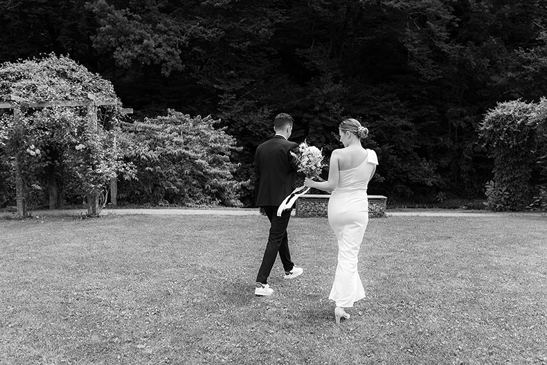 standesamtliche Hochzeit, Civil Wedding, elegant Bride and Groome